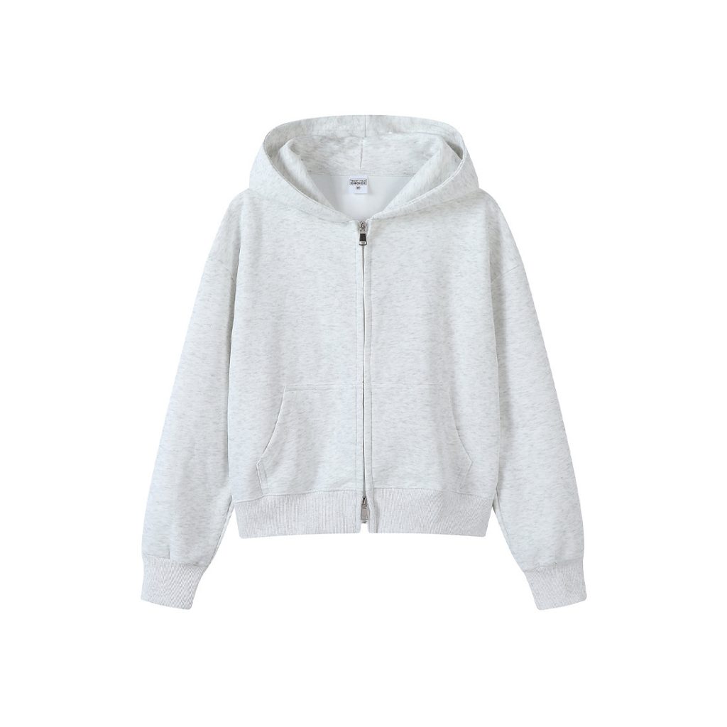 Women's Cropped Zip-Up Hoodie