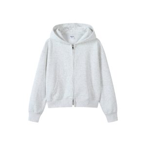 Women's Cropped Zip-Up Hoodie