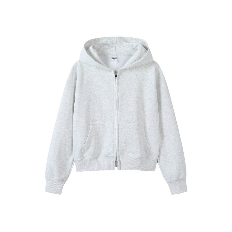 Women's Cropped Zip-Up Hoodie