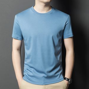 Solid Color Crew Neck Basic Short-sleeve T-shirt (Heavyweight Cotton Version)