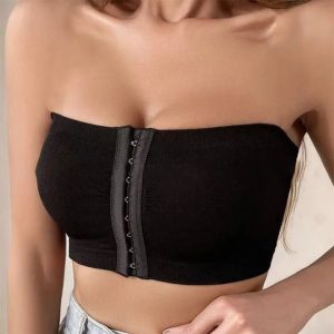 Women's Strapless Front Closure Bandeau Bra
