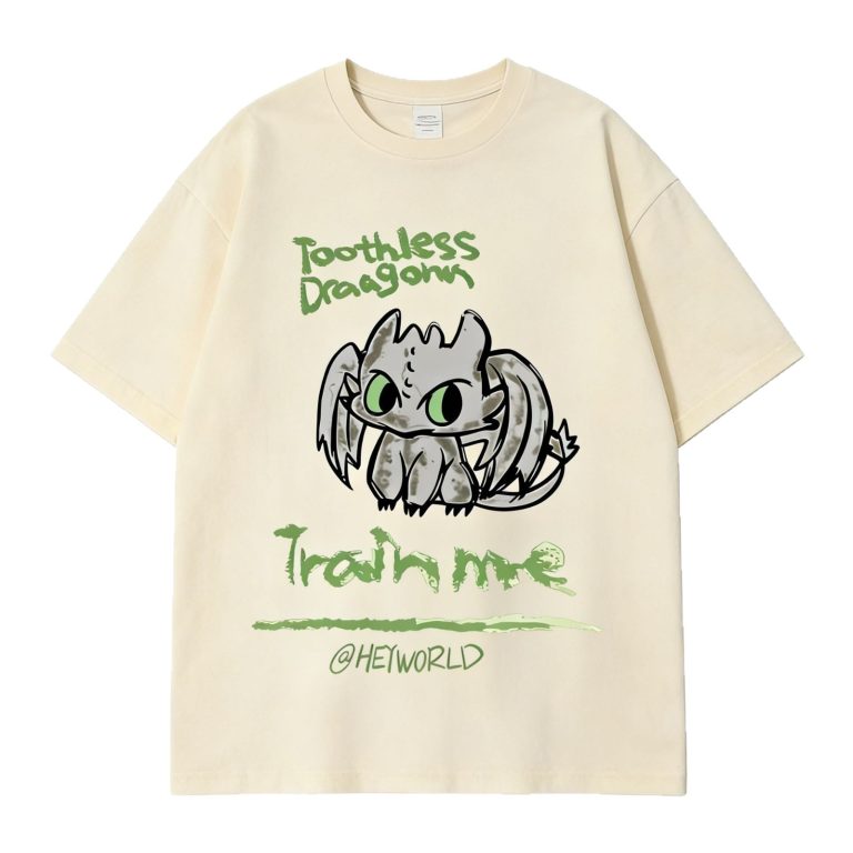 How to Train Your Dragon Toothless Cartoon Print Short-Sleeve T-Shirt