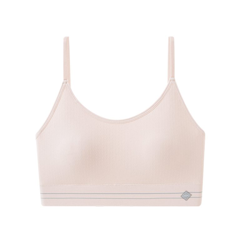 Women's Ice Silk Striped Thin Strap Bralette Camisole