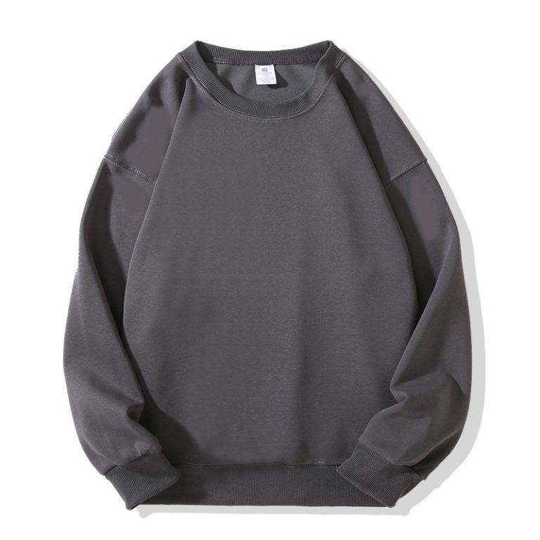 American Heavyweight Solid Color Crew Neck Sweatshirt (Loose Basic Style)