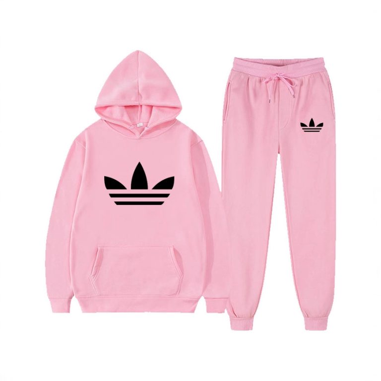 Women's Trefoil Print Hoodie & Jogger Tracksuit Set