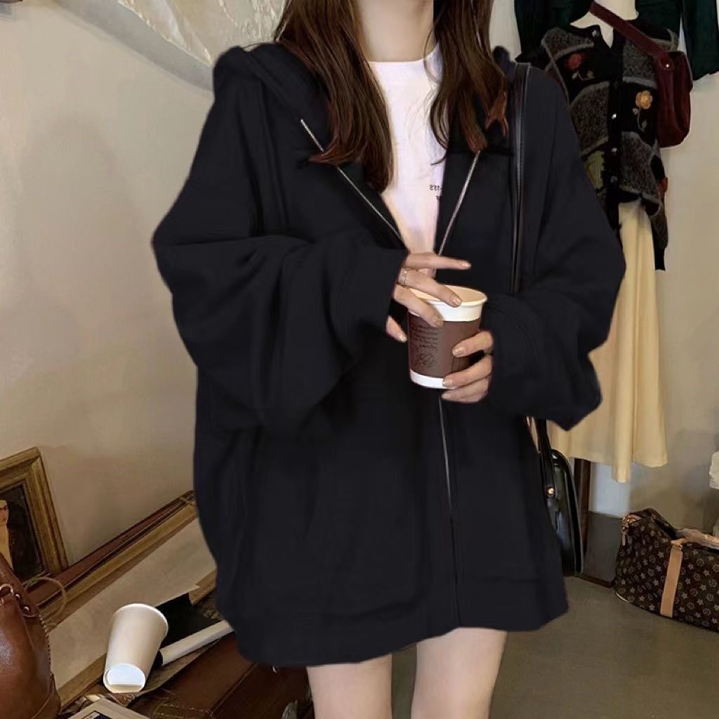 Women's Oversized Zip-Up Hoodie