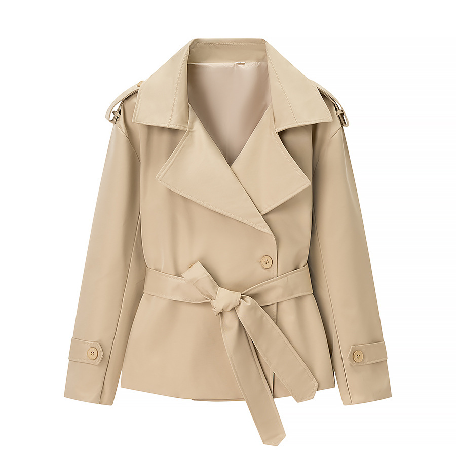 Women's Short Belted Trench Coat