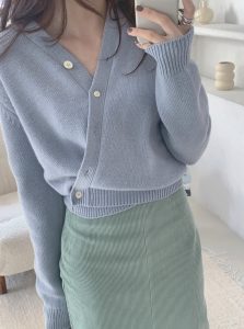 Simple Soft Slim-Fit Knitted Cardigan