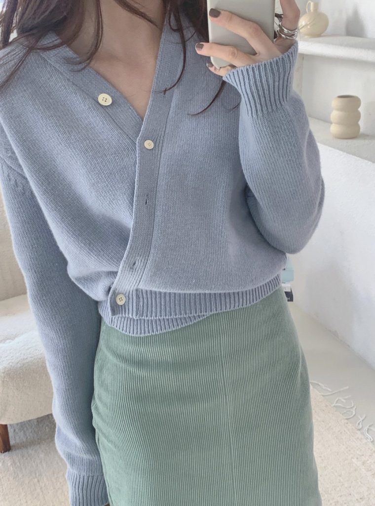 Simple Soft Slim-Fit Knitted Cardigan